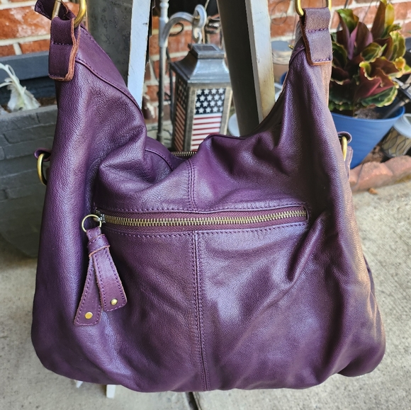 LEATHER CROSSBODY HANDBAG BY CHOCOLAT BLU - Picture 4 of 9